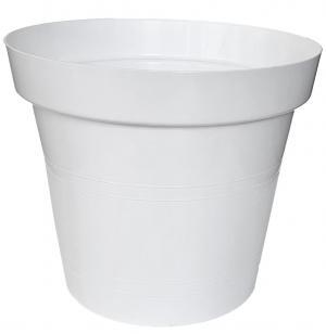 Kvetináč 23 cm biely plastový Besop