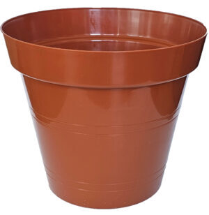 Kvetináč 26 cm tehlový plastový Besop