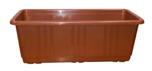 Truhlík s dezénom 40 cm tehlový plastový Plasty-Ko