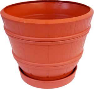 Kvetináč Flóra 15cm/10K teracota (doniczka) s miskou