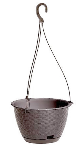 Kvetináč visiaci RATOLLA Round 24cm mocca