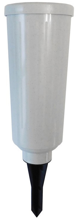 Váza biela zapichovacia 30cm Besop