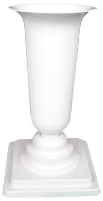 Váza Dama stojaca biela plastová š.13/v.28cm