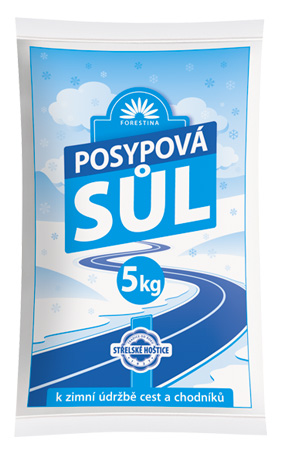 Posypová soľ granulovaná 5kg, zrná 1-6mm
