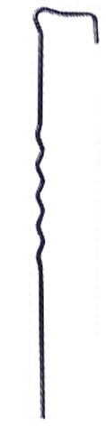 Oceľový klinec 30cm/4mm tvar J, (skoba) na geotextílie a zatrávňovacie dosky