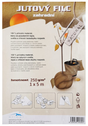 Bio mulč  250g 1x5m s výrezom jutový filc na ochranu stromkov