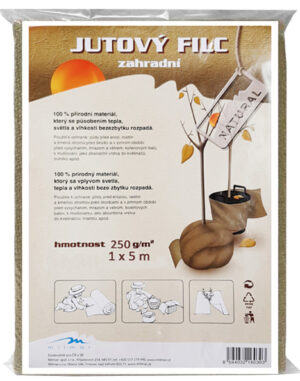 Bio mulč 250g 1x5m s výrezom jutový filc na ochranu stromkov