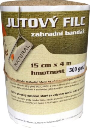 Jutový filc bio 250gr 0,15x 4m mulč