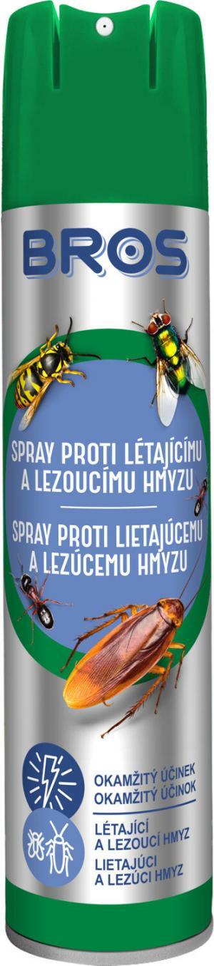 Bross Spray Lietajúci a lezúci hmyz 400ml aerosol, univerzálny aj na muchy