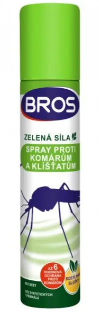 BROS Spray na komáre, kliešte 90ml Zelená sila