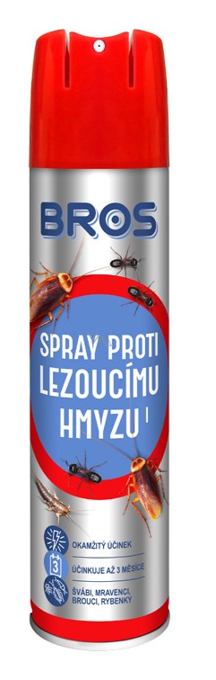 BROS Spray Lezúci hmyz 400ml - aerosol,