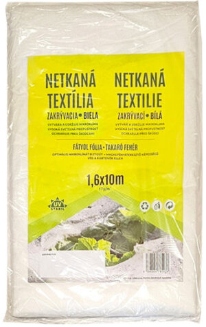 Netkaná textília biela 1,6x10m