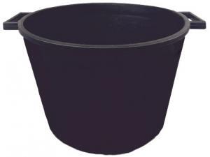 Kvetináč 50L čierny 2 úchyty, 50cm, perforovaný