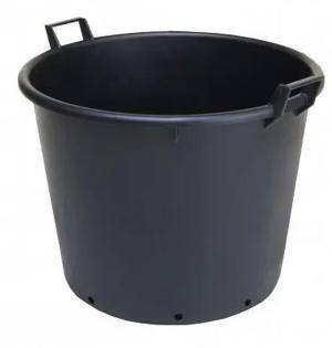 Kvetináč 100 L čierny 2 úchyty 60cmx51cm výška, perforovaný na stromy