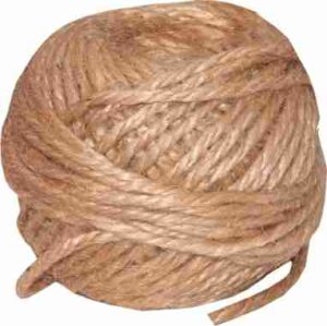 Špagát jutový TEX 1700x2, 200g cievka, prírodný 3,00mm x 50m