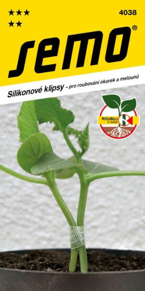 Klipsy SM na vrúbľovanie rastlín 5ks silikonové na uhorky a melón