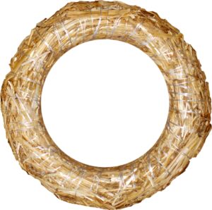 Venček slamený kruh 16/3 cm
