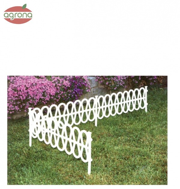 Plôtik 2,10 m plastový biely