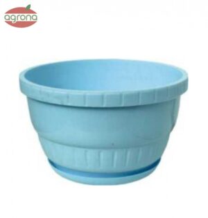 Donicka Europa 22cm modrý kvetináč s podložkou