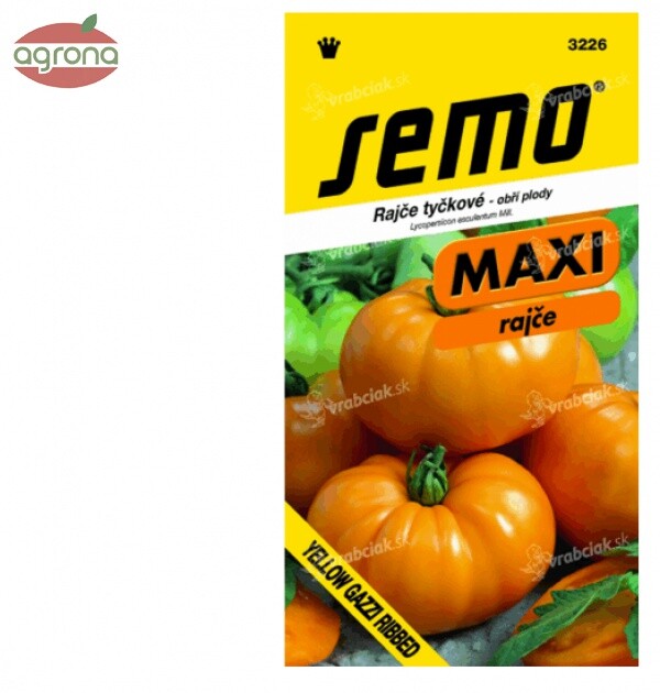 Rajčiak kolíkový SM Yellow Gazzi Ribbed MAXI, 30s