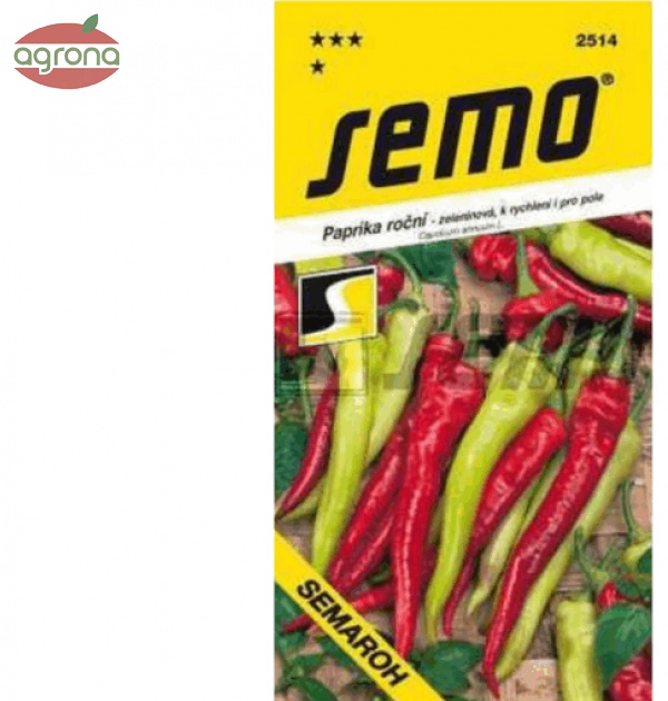 Paprika rýchlená SM Semaroh, aj na pole 0,6g