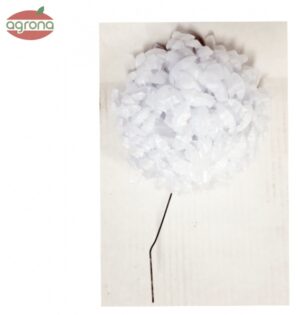 Vosková Chryzantema B biela červený špic