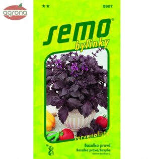 Bazalka SM Purple Opaal - červená 1g