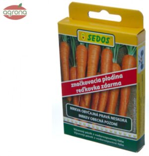 Výsevný pásik Mrkva neskora Rubína+reďkovka 10m 500+60s