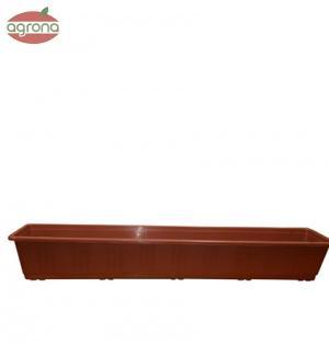 Truhlík s dezénom 100cm tehlový Plasty-Ko