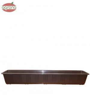 Truhlík s dezénom 100cm hnedý Plasty-Ko