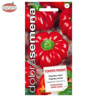 Paprika DS Topepo Rosso - červená rajčinová sladká,  0,4g