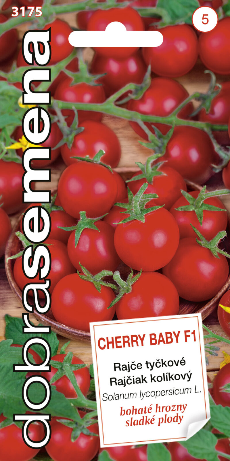 Rajčiak kol. DS28 Cherry Baby F1 čerešňový červený 10s.