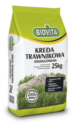 Vápenec do trávnika granulovaný 25kg  Biovita (Kreda trawnikova granulovana)