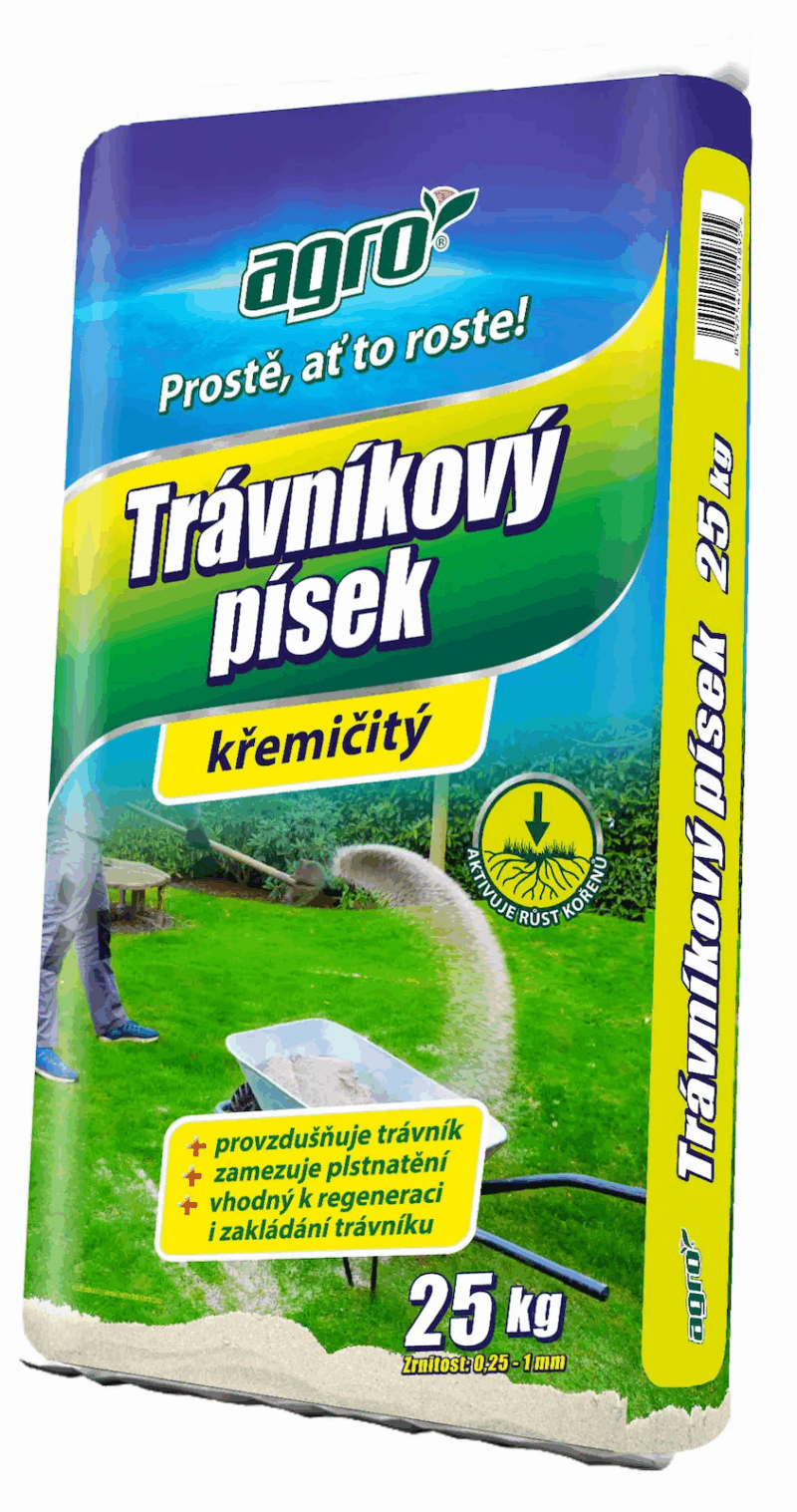 Agro Trávnikový Piesok kremičitý 25 kg/48P na detské ihrisko, CS
