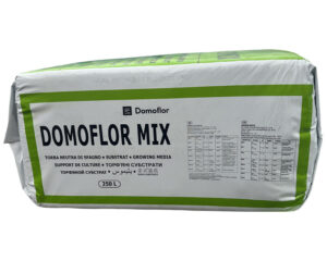 Rašelina 250L  Dark natural peat kyslá  ph 4,5-5,0,  0-20mm obal Zelený Mix Domoflor,