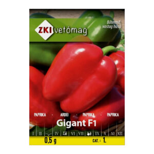 Paprika ZKI Gigant F1 červená 0,5g