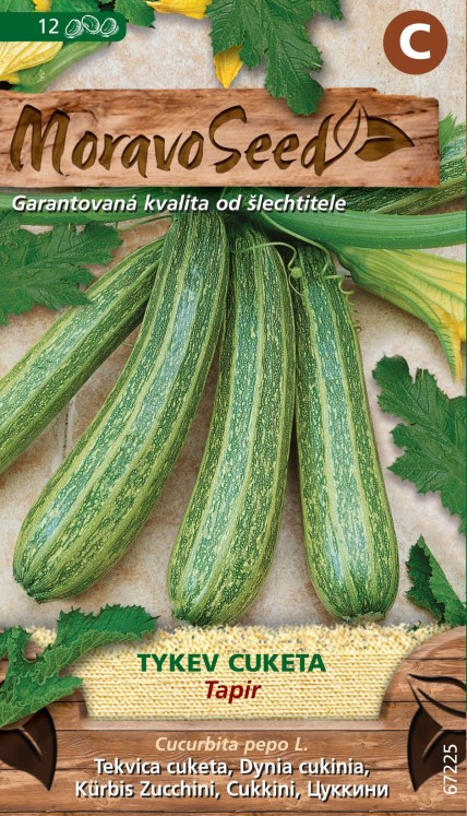 Cuketa MS Tapír - zelená zebrovaná 12s.