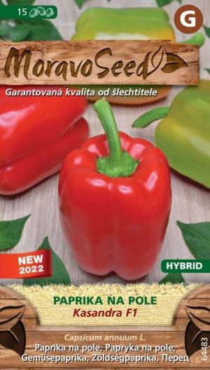 Paprika MS Kasandra F1- skorá kápia, na pole, 15 s.