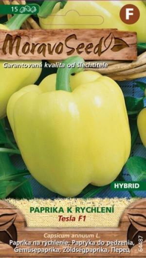 Paprika MS Tesla F1 - bielo žltá, hranatá, rýchlenie, 15 s.