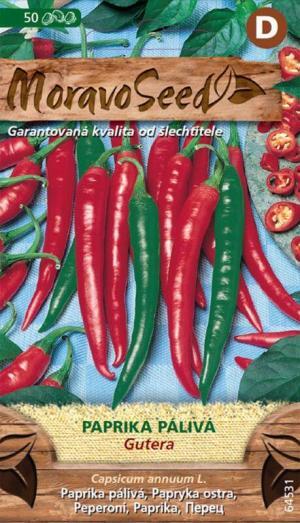Paprika chili MS Gutera- dlhé úzke pl., aj do nádob 50s.