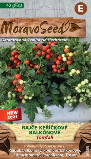 Rajčiak kríč. MS Tomfall - balkónový, červený, 40 s.