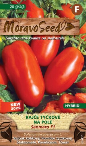 Rajčiak kol. MS Sanmaro - typ San Marzano, oválne, kečup 20s.