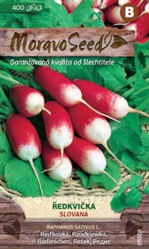 Reďkovka červ.biela MS Slovana - valcovitá, 5g/ 400s.