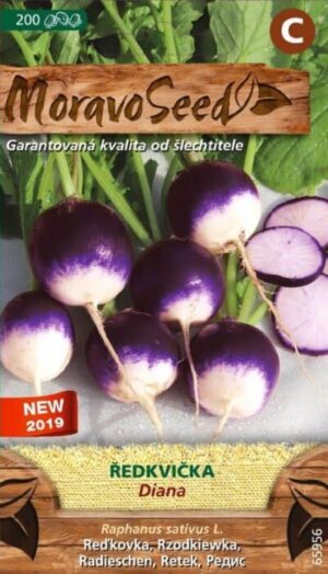 Reďkovka fial.biela MS Diana - guľatá 3g/ 200s.