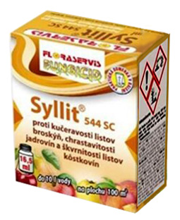 Syllit 544 SC 16,5ml - kučeravosť broskýň, chrastavitosť a škvrnitosť kôstkovín, Floraservis