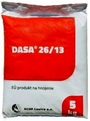 Dasa 26%N : 13%S  5kg - najlacnejšie granulované hnojivo na trávnik, zemiaky, zeleninu, ihličnany, ovocné stromy, univerzálne