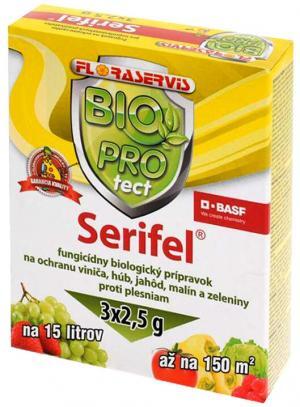 Serifel 3×2,5g biologický fungicíd na vinič, húby, jahody, maiín a niektoré zeleniny, Floraservis