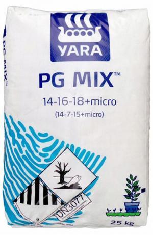 Yara PG MIX 25kg NPK 14-16-18 s horčíkom,sírou, micro- na prípravu substrátov