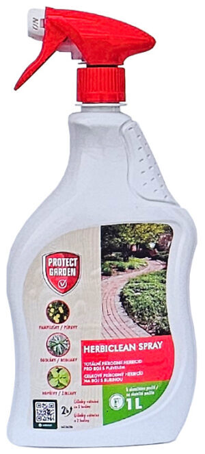 Herbiclean Spray 1 l R /12K totálny herbicíd, ničí buriny, mach a riasy, na chodníky