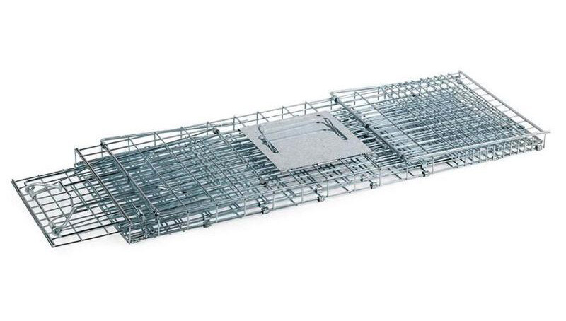 Pasca klietka na kuny a hlodavce 69x18x20cm, kovová skladacia – Obrázok 2